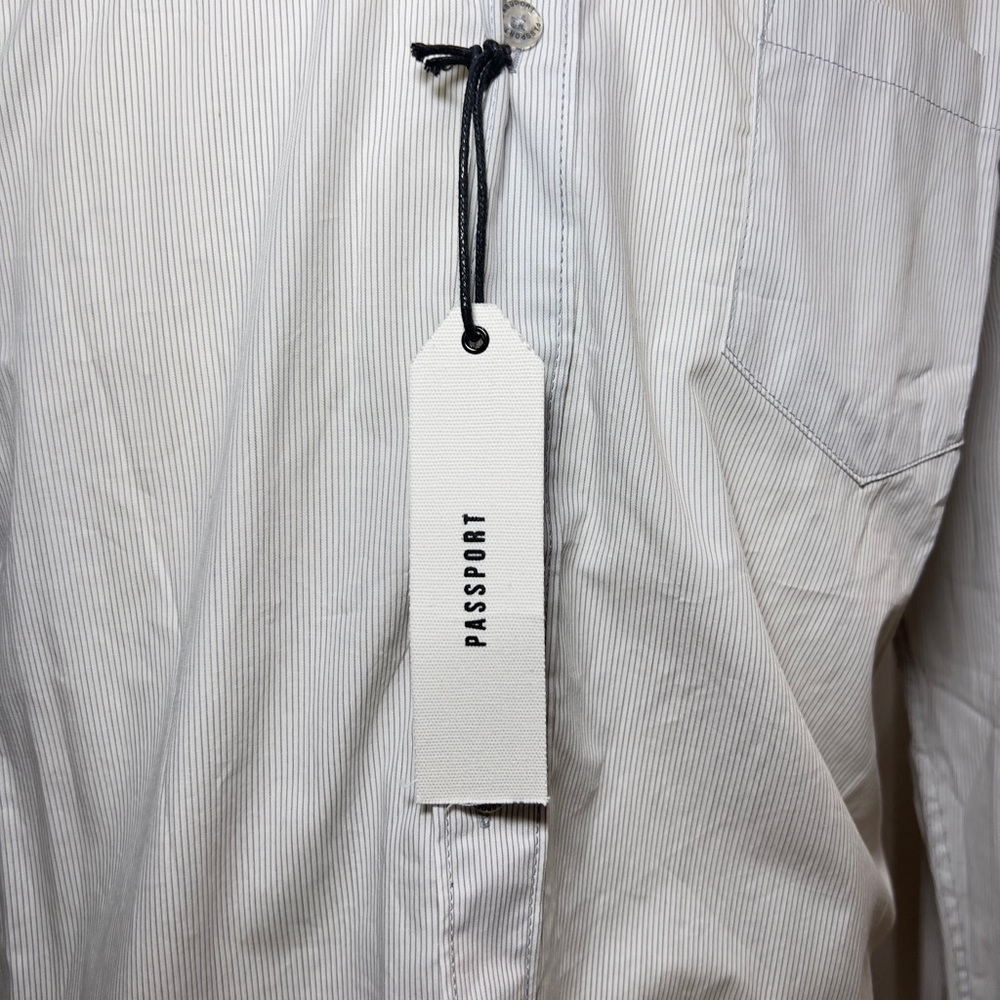 NWT PASSPORT Final Destination Men’s Long Sleeve Button‎ Down Shirt 100% Cotton - Picture 10 of 10